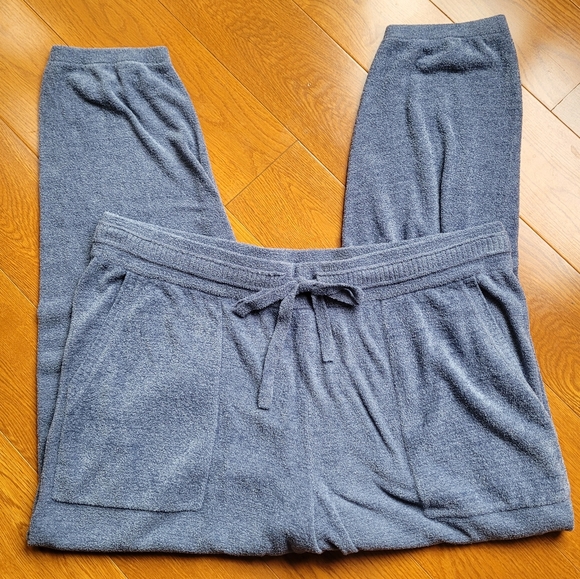 🍒NWT🍒 BAREFOOT DREAMS BLUE JOGGER PANTS - Picture 4 of 7